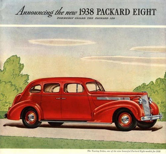 Packard Eight 1938 Red | Vintage Cars 1891-1970