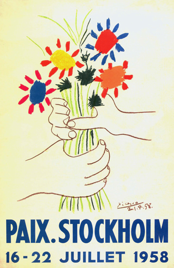 Paix Stockholm 1958 Peace Day Stockholm | Vintage War Propaganda Posters 1891-1970