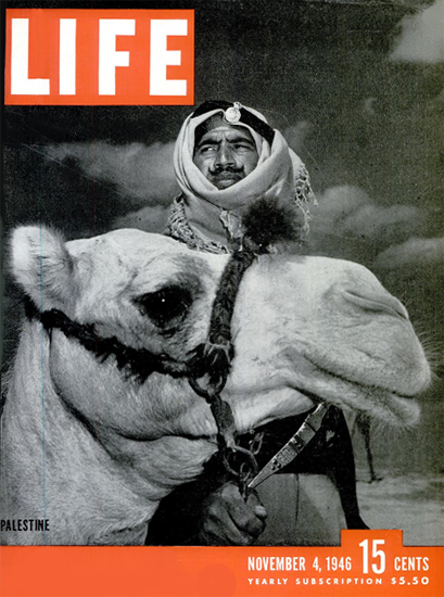 Palestine 4 Nov 1946 Copyright Life Magazine | Life Magazine BW Photo Covers 1936-1970