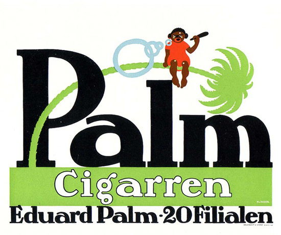 Palm Cigarren Eduard palm 20 Filialen | Vintage Ad and Cover Art 1891-1970