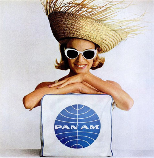 Pan Am Beach Girl 1964 | Sex Appeal Vintage Ads and Covers 1891-1970