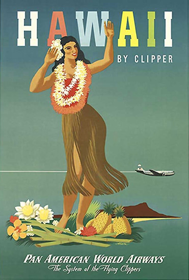 Pan American World Airways Hawaii 1948 | Sex Appeal Vintage Ads and Covers 1891-1970