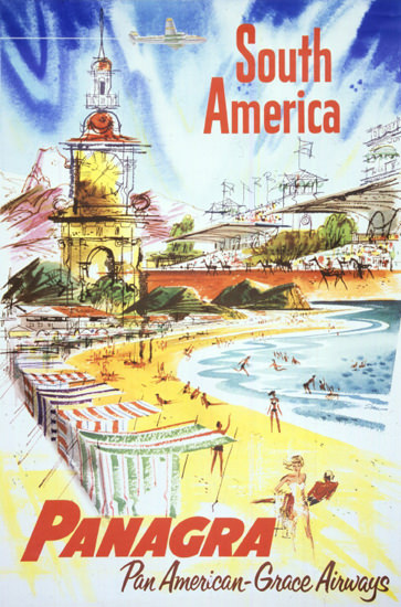 Panagra Pan American Grace Airways 1946 | Vintage Travel Posters 1891-1970