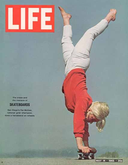 Pat McGee Skateboard Champion 14 May 1965 Copyright Life Magazine | Life Magazine Color Photo Covers 1937-1970