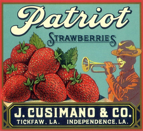 Patriot Strawberries Trumpeter J Cusimano | Vintage Ad and Cover Art 1891-1970