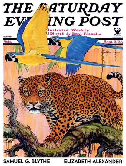 Paul Bransom Cover Artist Saturday Evening Post 1933_09_02 | The Saturday Evening Post Graphic Art Covers 1931-1969