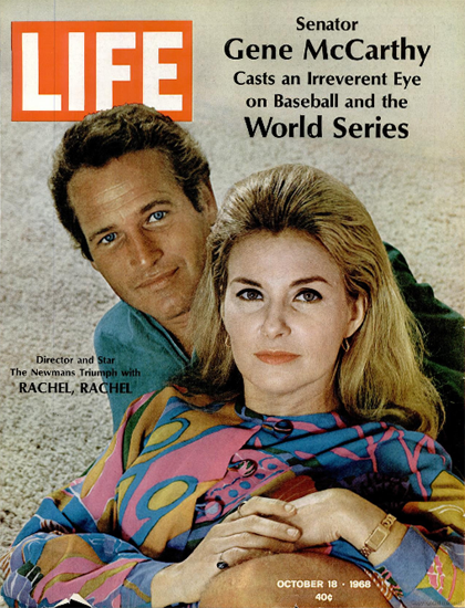 Paul Newman Joanne Woodward 18 Oct 1968 Copyright Life Magazine | Life Magazine Color Photo Covers 1937-1970