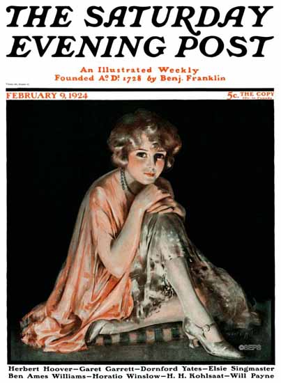 Pearl L Hill Cover Artist Saturday Evening Post 1924_02_09 Sex Appeal | Sex Appeal Vintage Ads and Covers 1891-1970