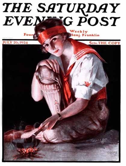 Pearl L Hill Cover Artist Saturday Evening Post 1924_07_26 Sex Appeal | Sex Appeal Vintage Ads and Covers 1891-1970