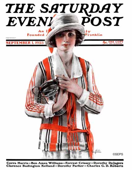 Pearl L Hill Saturday Evening Post 1923_09_01 | The Saturday Evening Post Graphic Art Covers 1892-1930