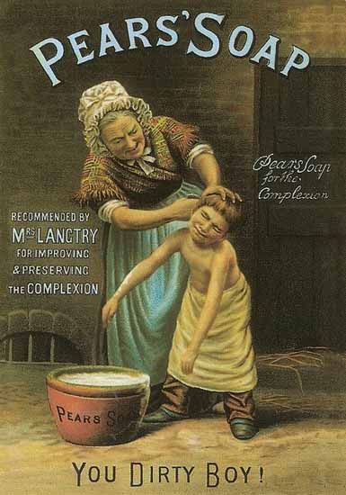 Pears Soap Ad 1895 You Dirty Boy | Vintage Ad and Cover Art 1891-1970