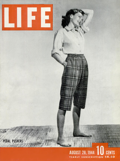 Pedal Rushers 28 Aug 1944 Copyright Life Magazine | Life Magazine BW Photo Covers 1936-1970