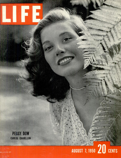 Peggy Dow Camera Chameleon 7 Aug 1950 Copyright Life Magazine | Life Magazine BW Photo Covers 1936-1970