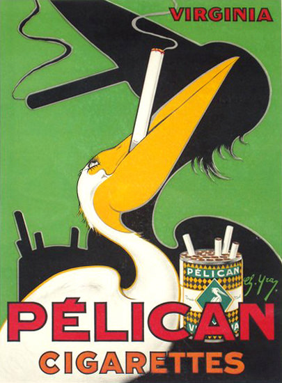 Pelican Cigarettes Virginia | Vintage Ad and Cover Art 1891-1970