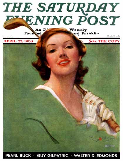 Penrhyn Stanlaws Cover Artist Saturday Evening Post 1933_04_22 | The Saturday Evening Post Graphic Art Covers 1931-1969