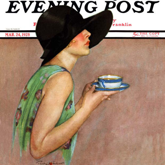 Penrhyn Stanlaws Saturday Evening Post 1928_03_24 Copyright crop | Best of Vintage Cover Art 1900-1970