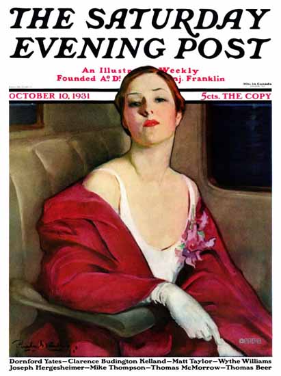 Penrhyn Stanlaws Saturday Evening Post 1931 10 10 Sex Appeal Mad Men Art Vintage Ad Art