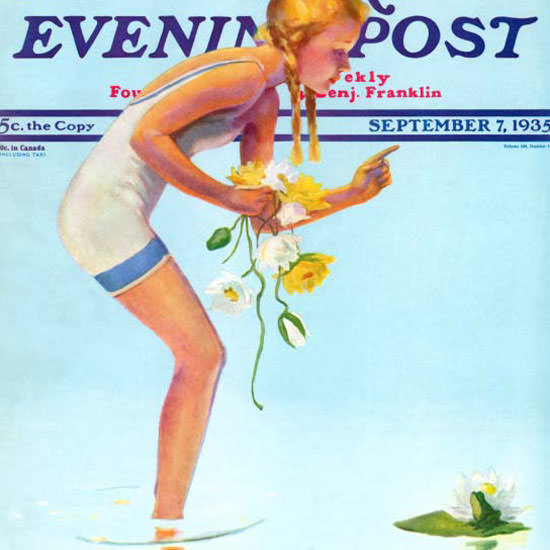 Penrhyn Stanlaws Saturday Evening Post 1935_09_07 Copyright crop | Best of 1930s Ad and Cover Art