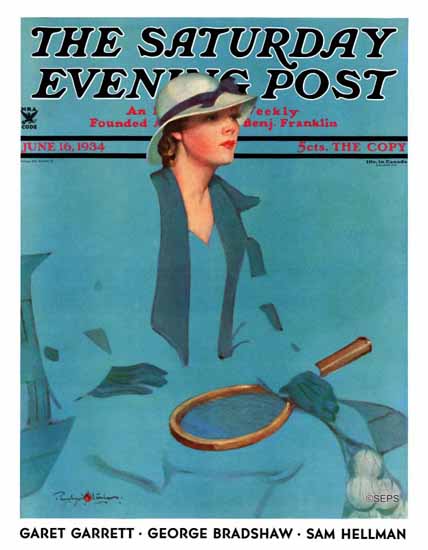 Penrhyn Stanlaws Saturday Evening Post in Blue 1934_06_16 Sex Appeal | Sex Appeal Vintage Ads and Covers 1891-1970