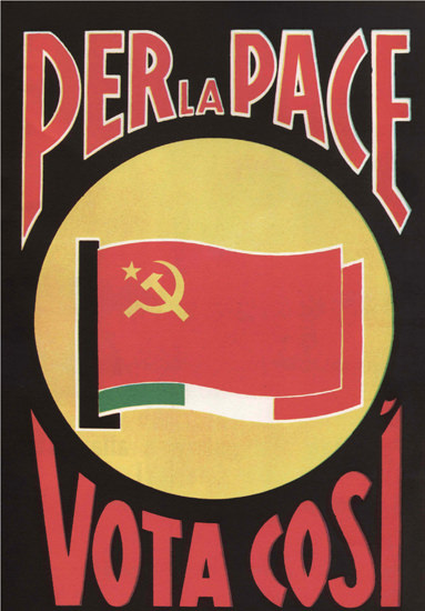 Per La Pace Vote Cosi For Peace Communist | Vintage War Propaganda Posters 1891-1970