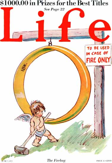 Percy L Crosby Life Humor Magazine 1923-06-07 Copyright | Life Magazine Graphic Art Covers 1891-1936