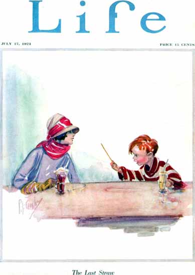 Percy L Crosby Life Humor Magazine 1924-07-17 Copyright | Life Magazine Graphic Art Covers 1891-1936