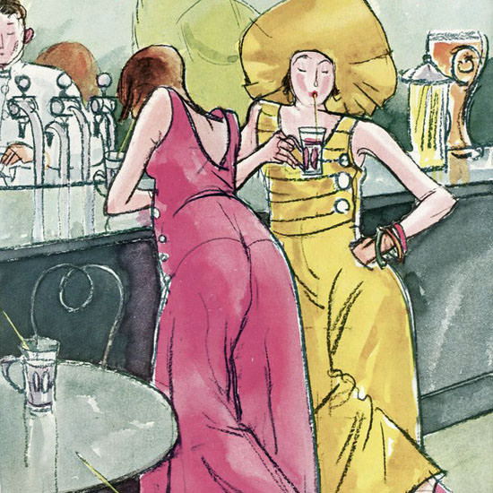 Perry Barlow The New Yorker 1933_08_26 Copyright crop | Best of 1930s Ad and Cover Art