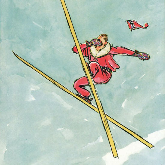 Perry Barlow The New Yorker 1935_01_26 Copyright crop | Best of 1930s Ad and Cover Art