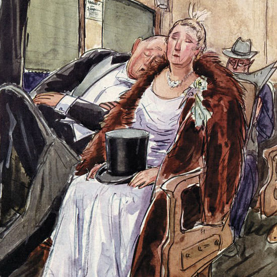 Perry Barlow The New Yorker 1938_12_03 Copyright crop | Best of Vintage Cover Art 1900-1970