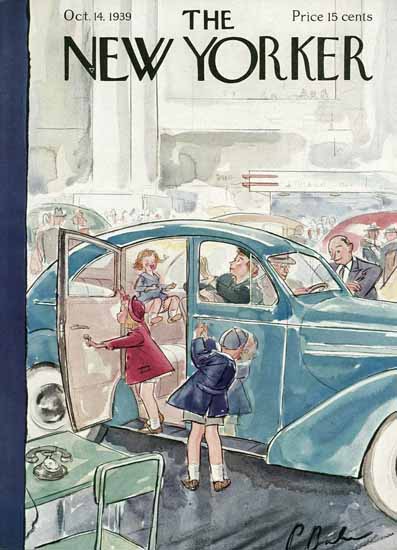 Perry Barlow The New Yorker 1939_10_14 Copyright | The New Yorker Graphic Art Covers 1925-1945