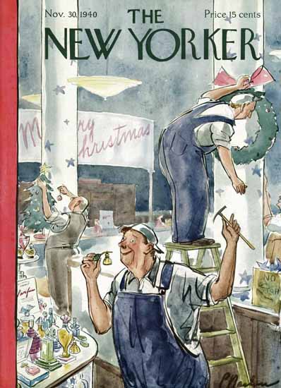 Perry Barlow The New Yorker 1940_11_30 Copyright | The New Yorker Graphic Art Covers 1925-1945