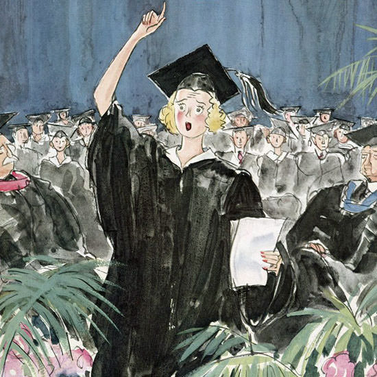 Perry Barlow The New Yorker 1941_06_14 Copyright crop | Best of 1940s Ad and Cover Art