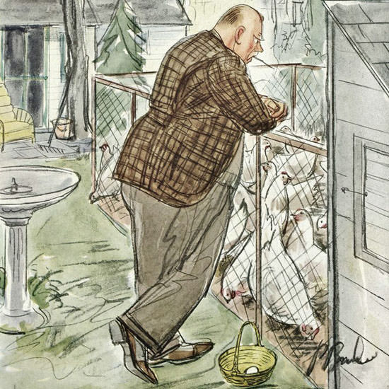 Perry Barlow The New Yorker 1943_05_29 Copyright crop | Best of 1940s Ad and Cover Art