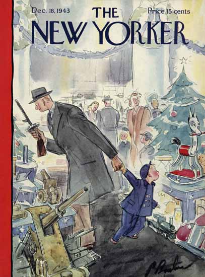 Perry Barlow The New Yorker 1943_12_18 Copyright | The New Yorker Graphic Art Covers 1925-1945