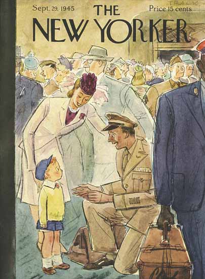 Perry Barlow The New Yorker 1945_09_29 Copyright | The New Yorker Graphic Art Covers 1925-1945