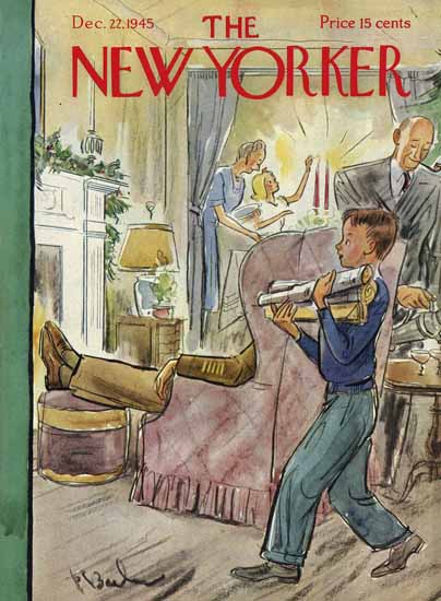 Perry Barlow The New Yorker 1945_12_22 Copyright | The New Yorker Graphic Art Covers 1925-1945