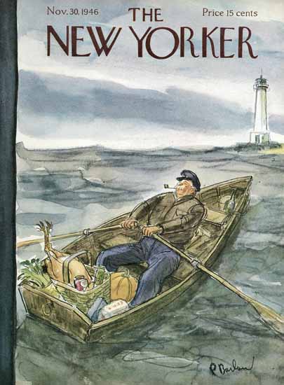 Perry Barlow The New Yorker 1946_11_30 Copyright | The New Yorker Graphic Art Covers 1946-1970