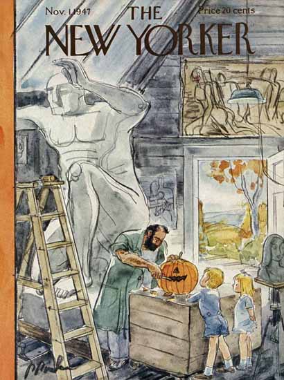 Perry Barlow The New Yorker 1947_11_01 Copyright | The New Yorker Graphic Art Covers 1946-1970