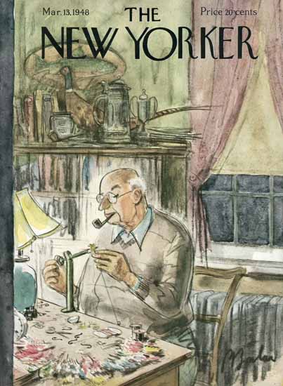 Perry Barlow The New Yorker 1948_03_13 Copyright | The New Yorker Graphic Art Covers 1946-1970