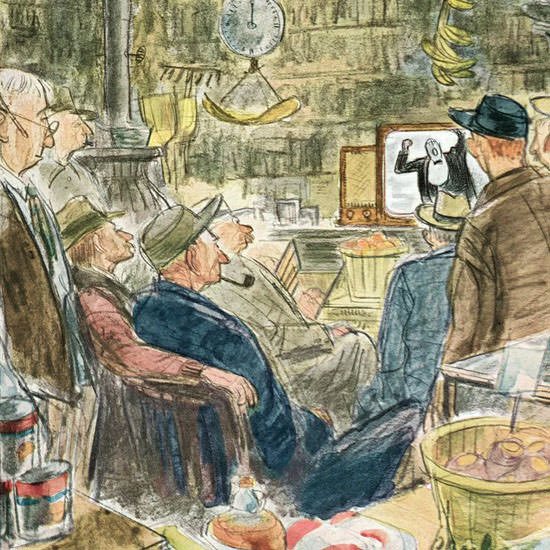 Perry Barlow The New Yorker 1948_05_22 Copyright crop | Best of Vintage Cover Art 1900-1970