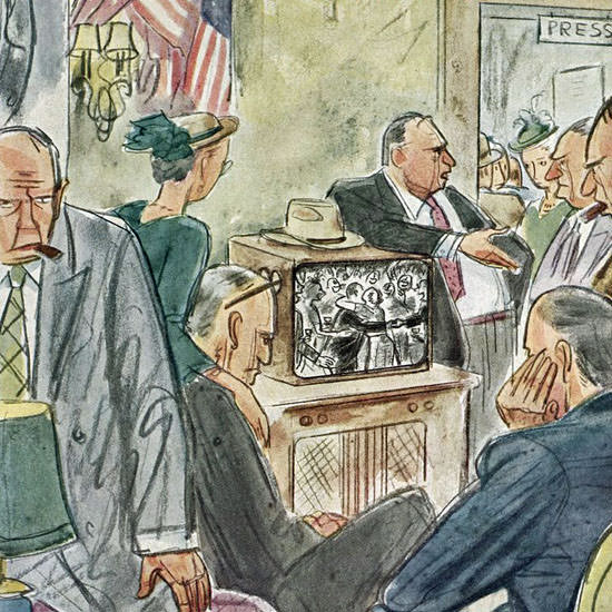 Perry Barlow The New Yorker 1948_10_30 Copyright crop | Best of Vintage Cover Art 1900-1970