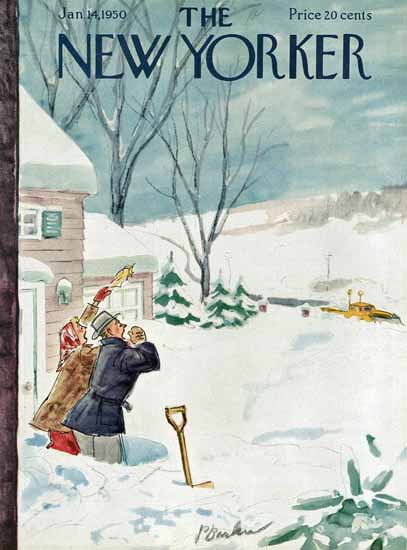 Perry Barlow The New Yorker 1950_01_14 Copyright | The New Yorker Graphic Art Covers 1946-1970