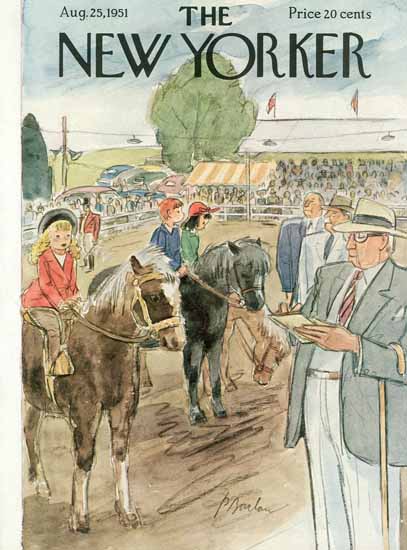 Perry Barlow The New Yorker 1951_08_25 Copyright | The New Yorker Graphic Art Covers 1946-1970