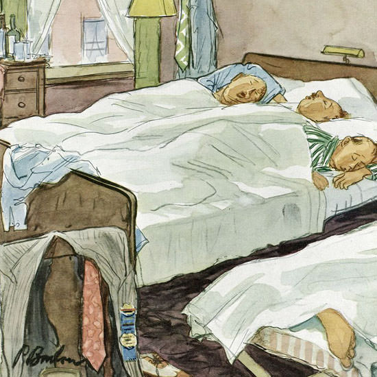 Perry Barlow The New Yorker 1952_07_19 Copyright crop | Best of 1950s Ad and Cover Art