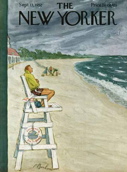 Perry Barlow The New Yorker 1952_09_13 Copyright | The New Yorker Graphic Art Covers 1946-1970