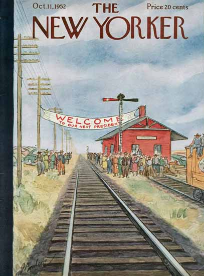 Perry Barlow The New Yorker 1952_10_11 Copyright | The New Yorker Graphic Art Covers 1946-1970