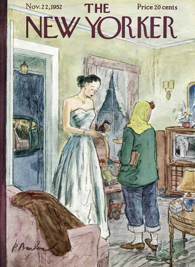 Perry Barlow The New Yorker 1952_11_22 Copyright | The New Yorker Graphic Art Covers 1946-1970