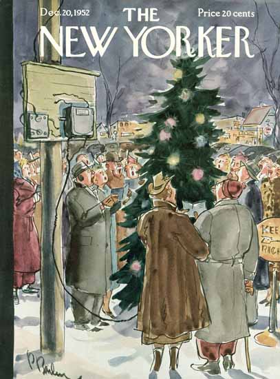 Perry Barlow The New Yorker 1952_12_20 Copyright | The New Yorker Graphic Art Covers 1946-1970