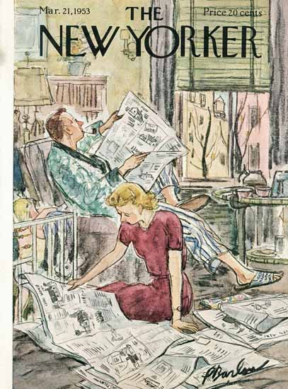 Perry Barlow The New Yorker 1953_03_21 Copyright | The New Yorker Graphic Art Covers 1946-1970