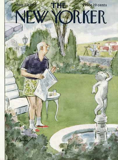 Perry Barlow The New Yorker 1955_08_20 Copyright | The New Yorker Graphic Art Covers 1946-1970